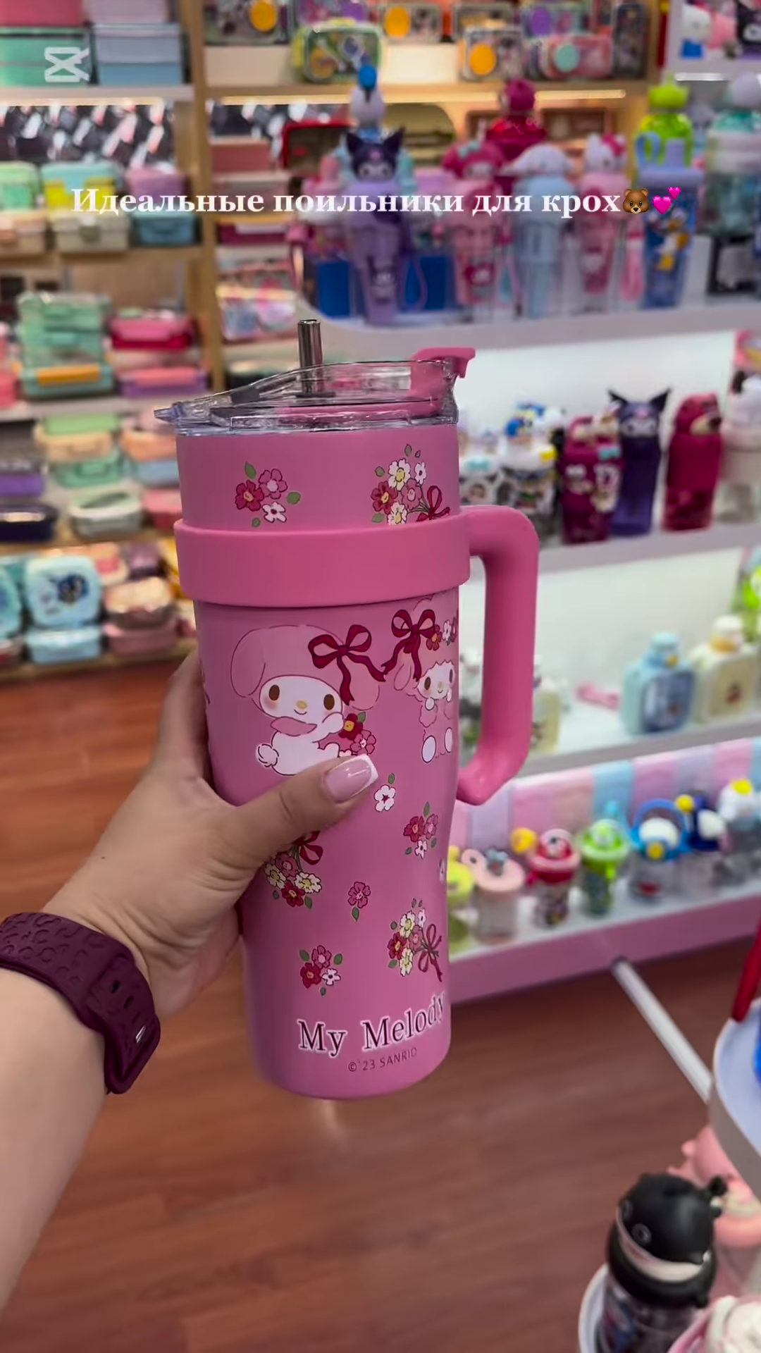 Adorable Character-Themed Kids’ Drinkware Collection: Cute Pink Sippy Cups and Water Bottles for Toddlers