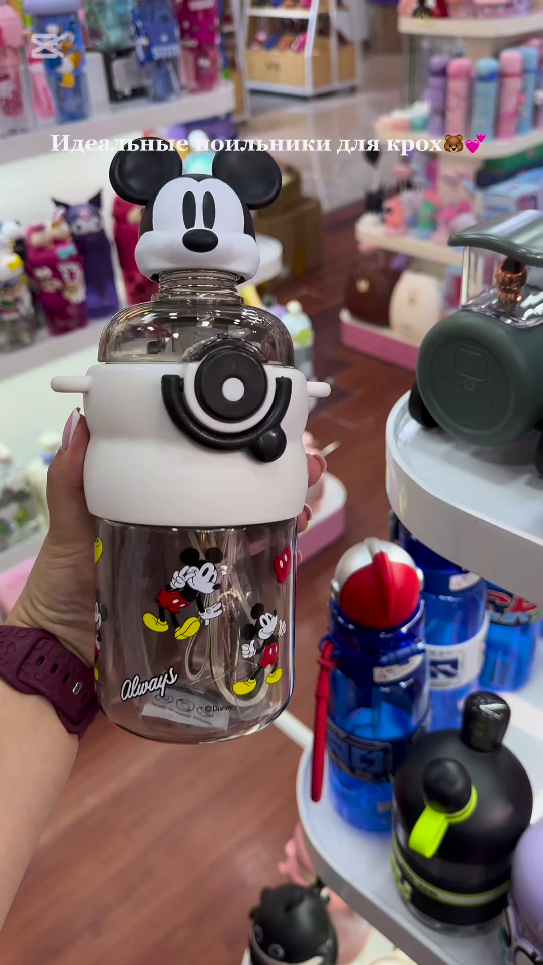 Adorable Character-Themed Kids’ Drinkware Collection: Cute Pink Sippy Cups and Water Bottles for Toddlers