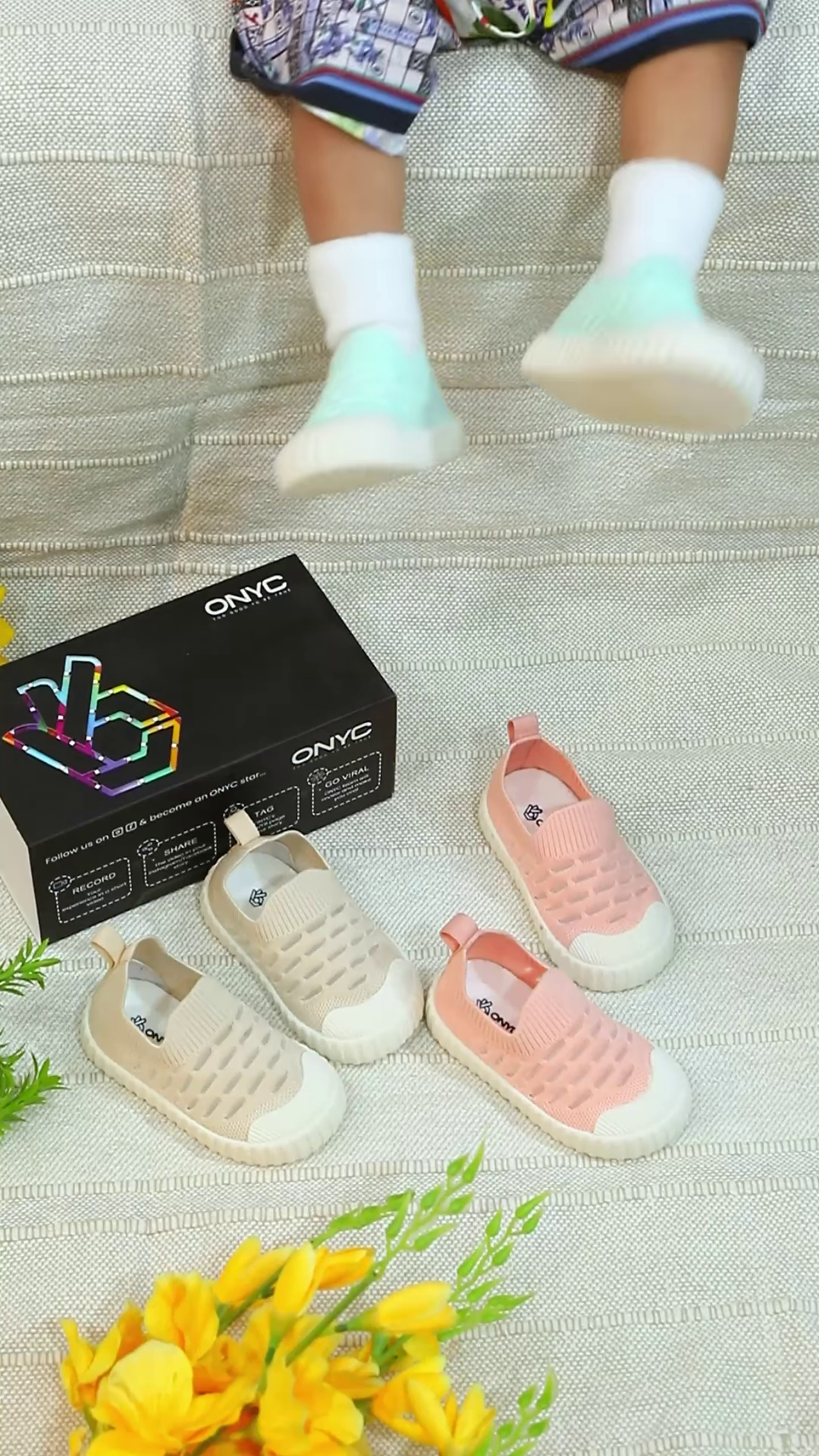 πΆπ Easy-On Baby Knit Sneakers β Soft, Stretchy, and Oh-So-Comfy!
