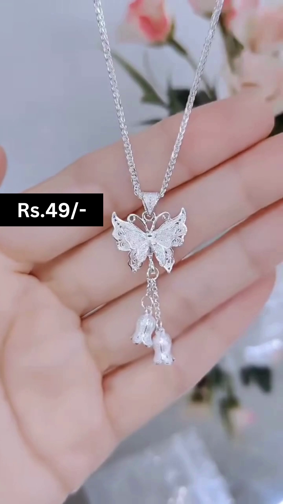 Solitaire 925 Silver Necklace Chain