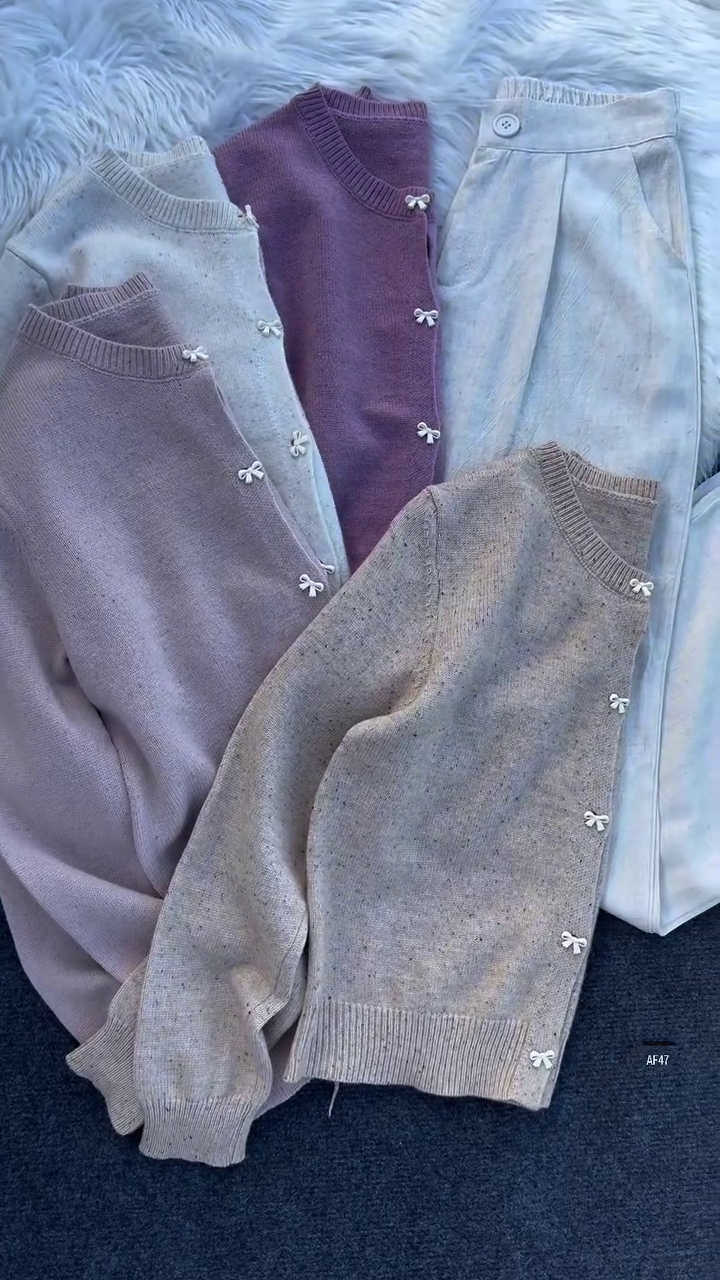 ✨ CozyCharm™ Soft Knit Sweetheart Cardigan – Multi-Design | XXS–XXL ✨