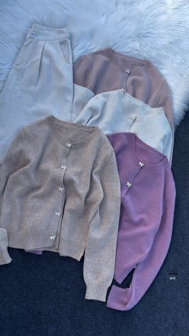 ✨ CozyCharm™ Soft Knit Sweetheart Cardigan – Multi-Design | XXS–XXL ✨