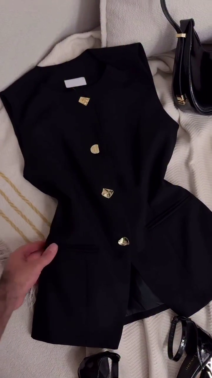 🖤 LuxeBloom™ Elegant Black Embellished Top & Wide-Leg Trousers Set – Multi-Design | XXS–XXL 🖤