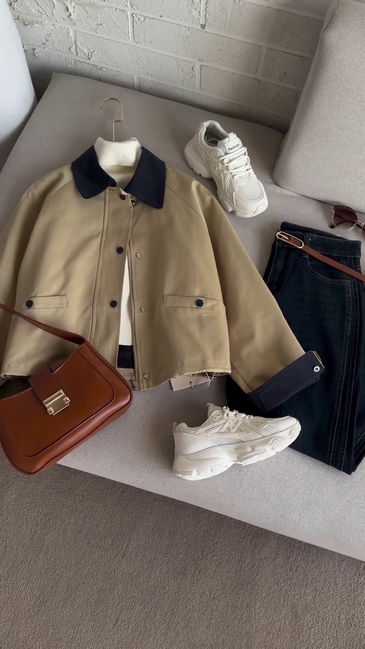 🧥 UrbanClassic™ Two-Tone Casual Jacket Set – Multi-Design | XXS–XXL 🧥