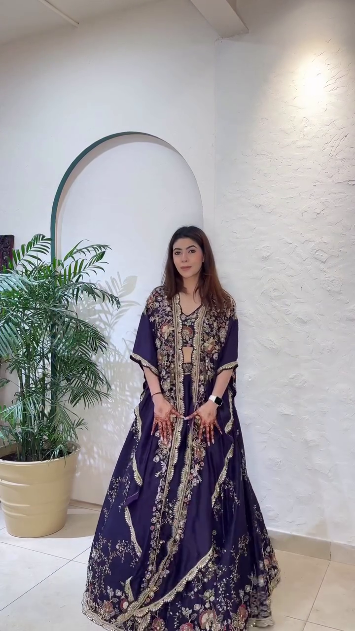 “Royal Luxe Embroidered Kaftan Gown – Premium Festive & Bridal Wear in Multiple Designs, Colors & Sizes (XXS–XXL)”