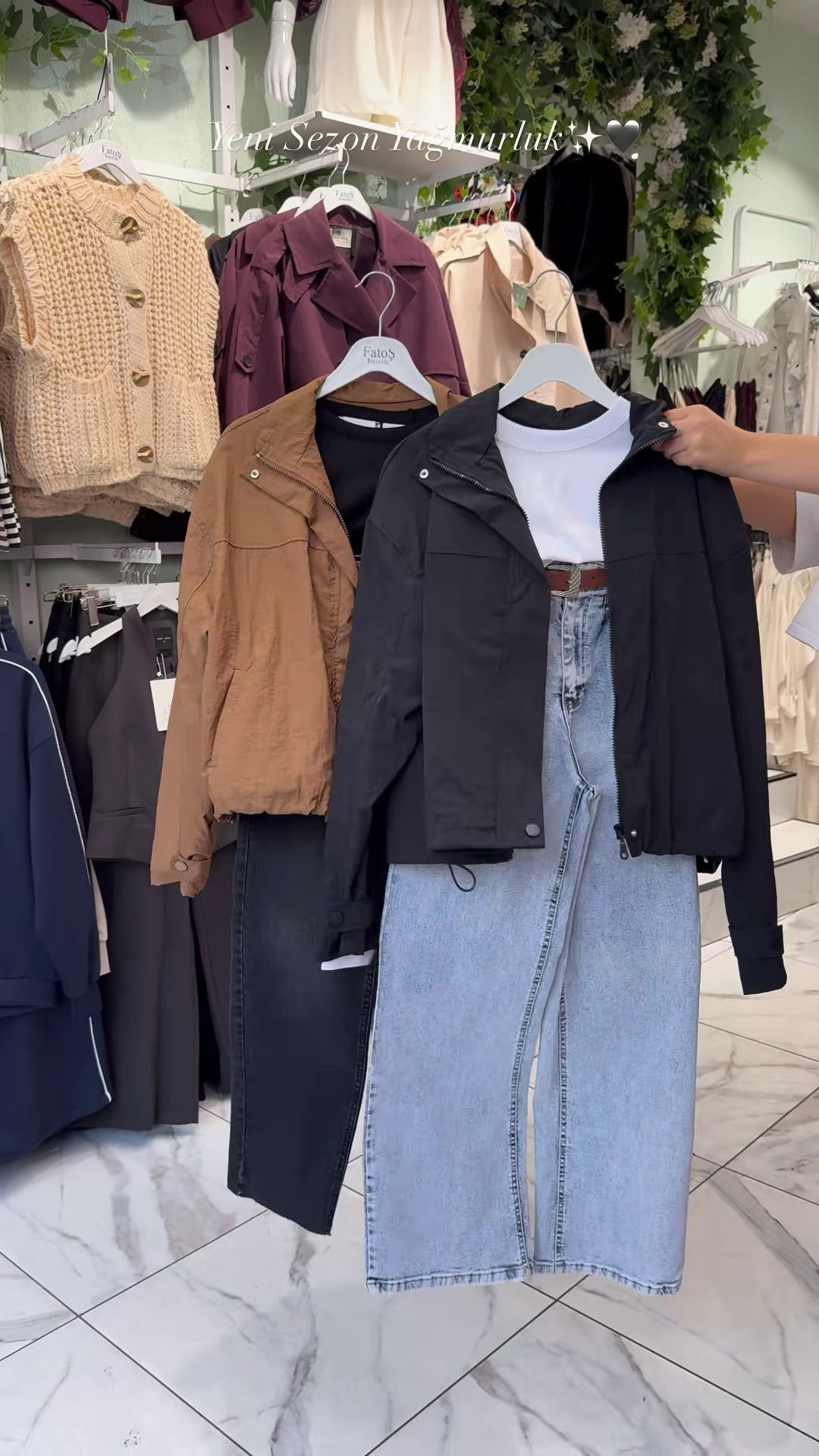 🌧️ Urban Breeze Cropped Jacket Set – Lightweight Style for Every Season (XXS–XXL) ✨