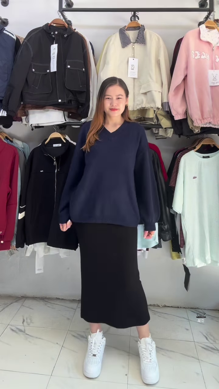 🤎 CloudSoft V-Neck Cozy Knit Sweater – Everyday Comfort with Timeless Style (XXS–XXL) ✨