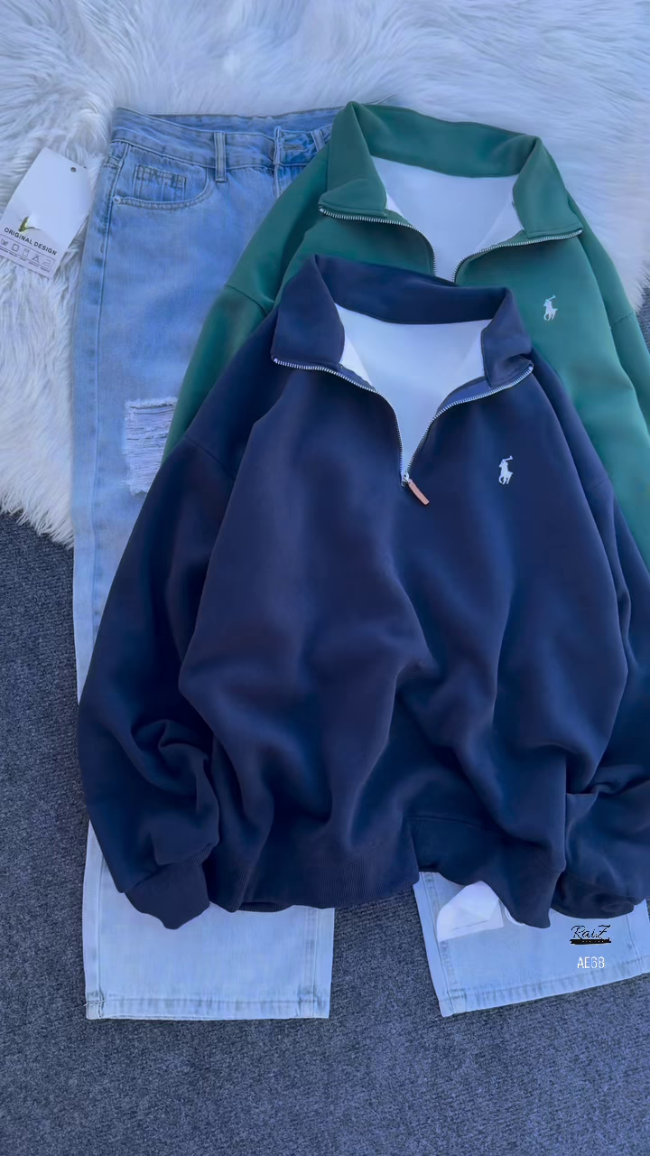 🍒 Crimson Comfort Half-Zip Sweatshirt – Cozy Street Style with a Modern Edge (XXS–XXL) ✨