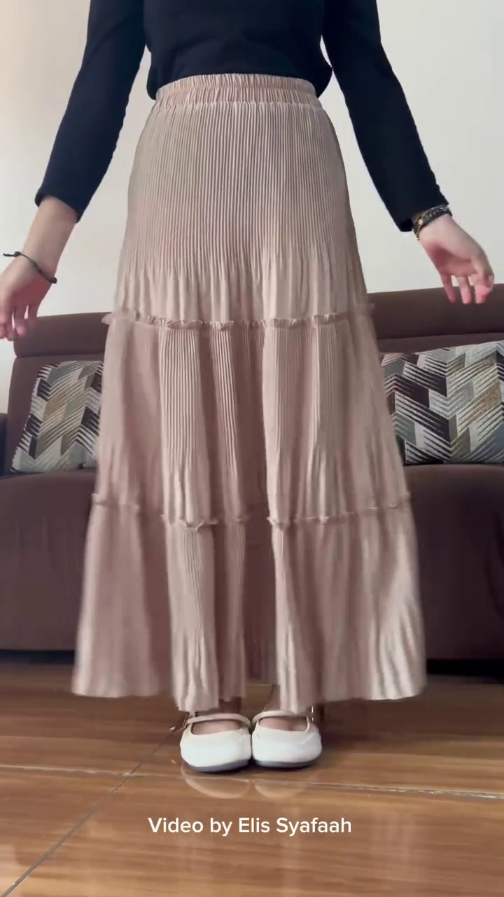 🤎 Mocha Grace Lace Blouse & Pleated Maxi Skirt Set | Modest Chic Elegance | XXS–XXL ✨