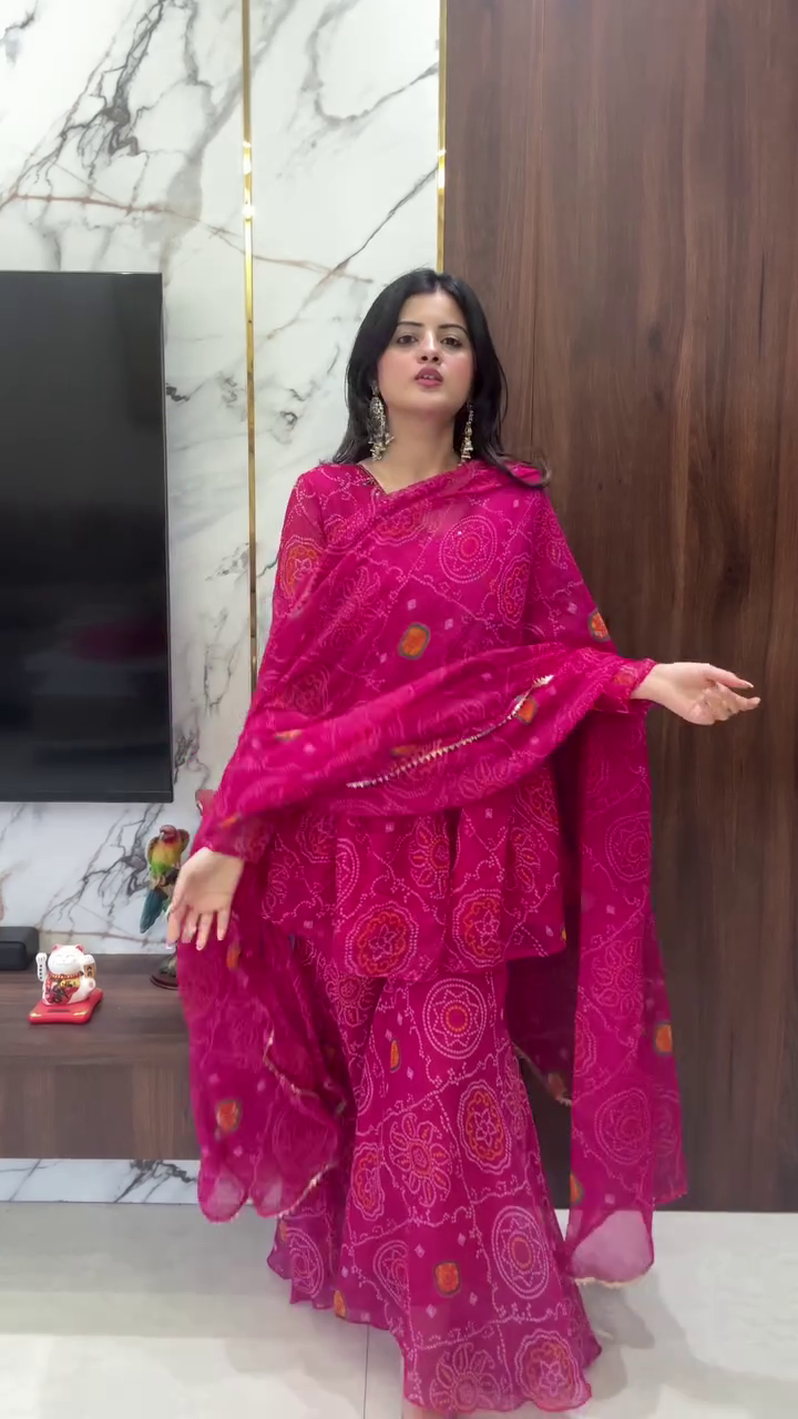 ✨ Ivory Elegance Embroidered Kurti Set with Flared Pants ✨