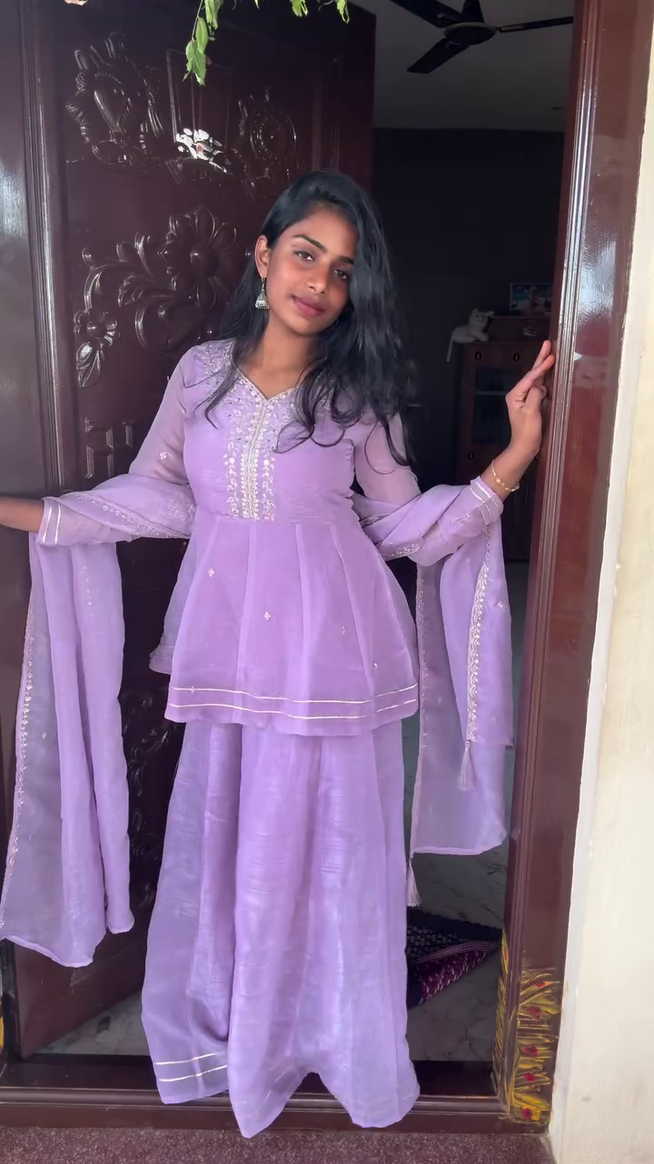💜 Elegant Lavender Dream Anarkali Set – Grace in Every Step 💜