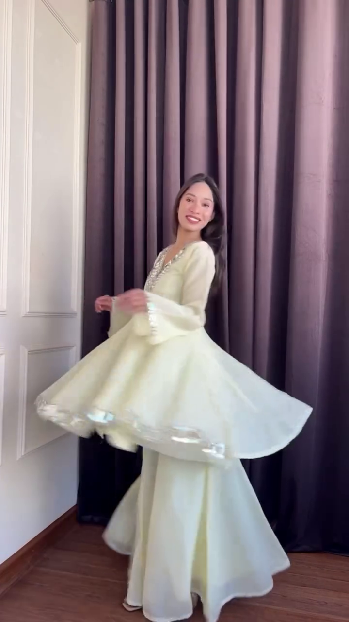 ✨ Elegant Mirror Work Anarkali Set with Dupatta – Timeless Festive Glam ✨