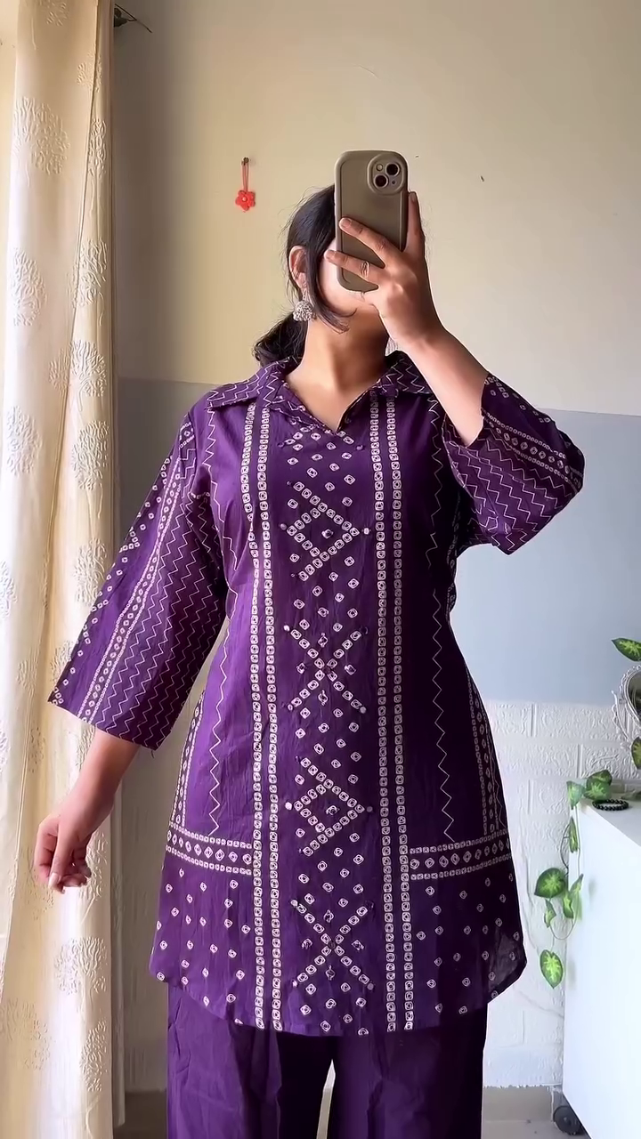 🧡 Chic Cotton A-Line Kurta Set with Hand Embroidery – Everyday Elegance Redefined 🧡