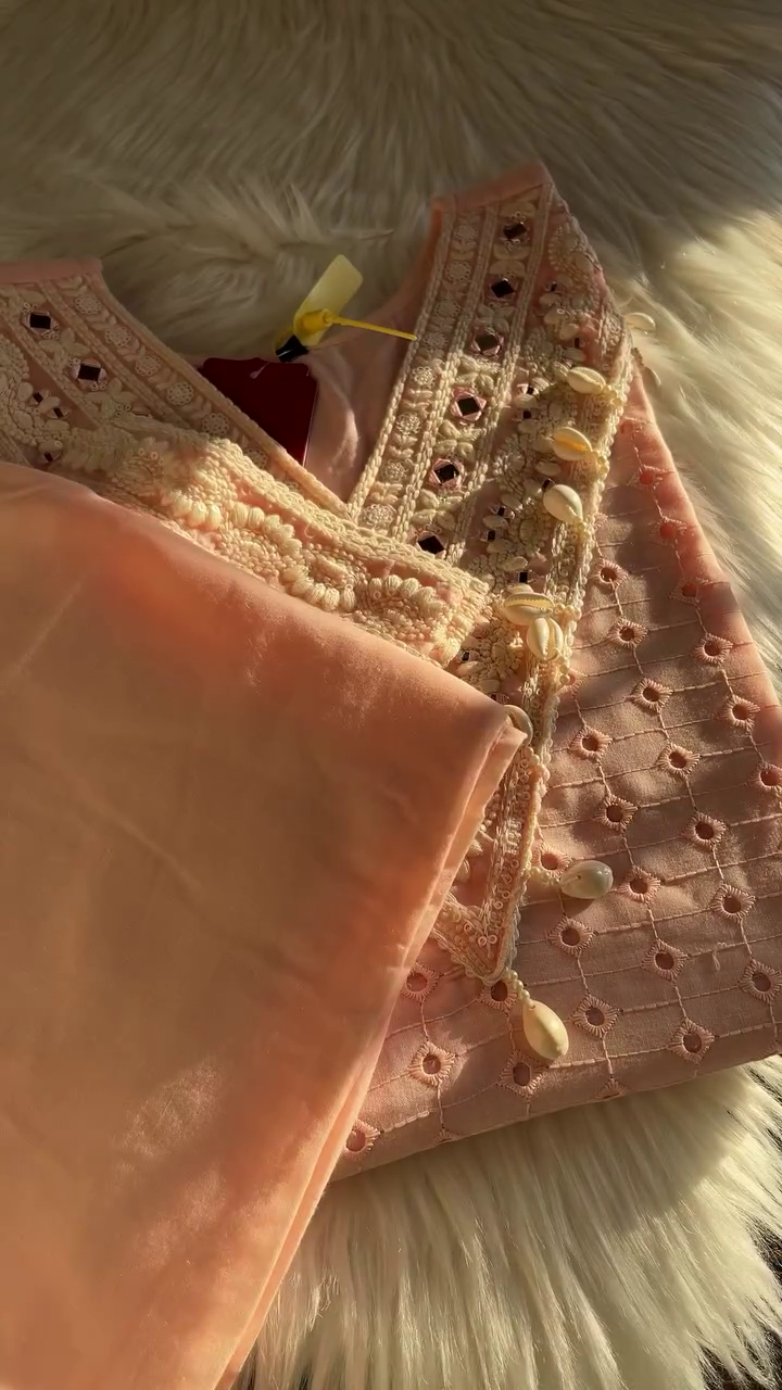 ❤️ Royal Crimson Mirrorwork Kurta Set – Festive Elegance Redefined ❤️