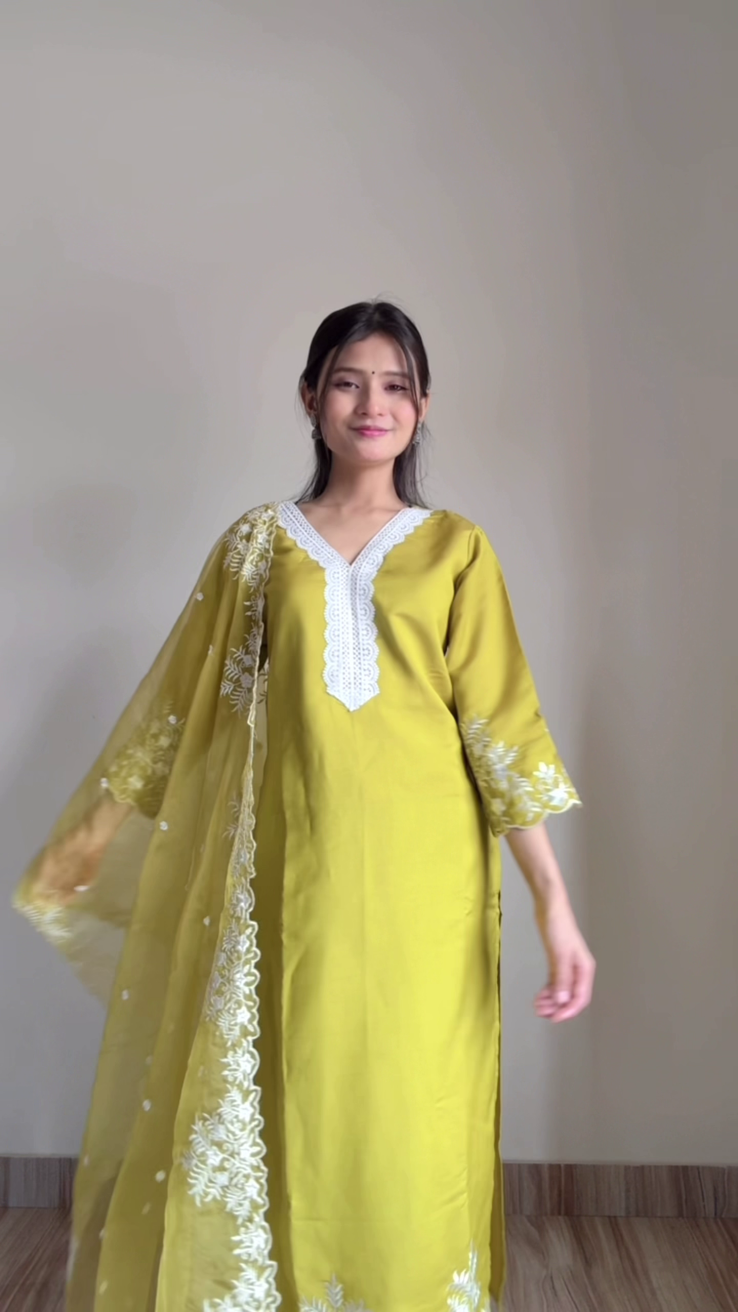 💛 Mustard Noor Embroidered Kurta Set with Dupatta – Radiance in Every Detail 💛
