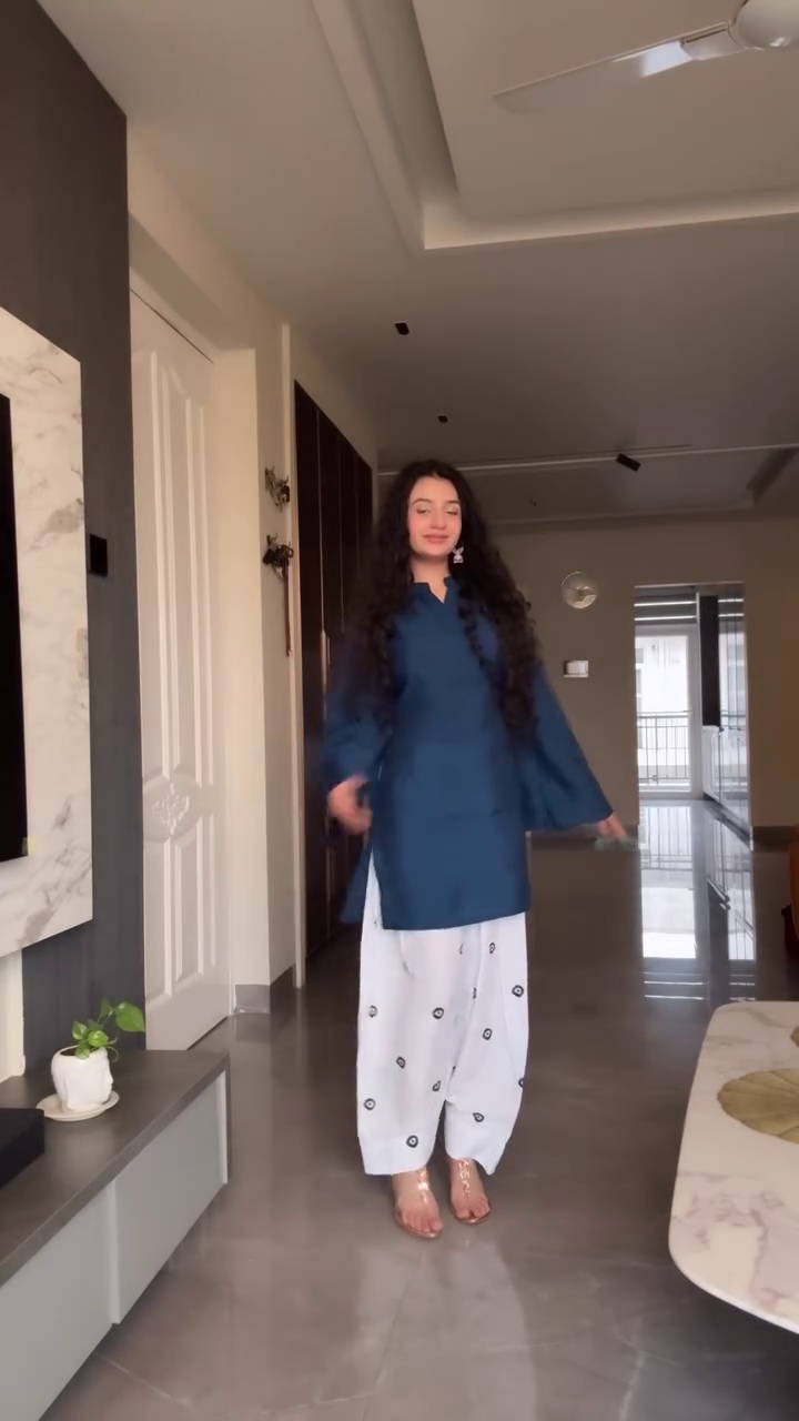 💙 Midnight Teal Comfort Kurta Set – Effortless Style for Everyday Elegance 💙