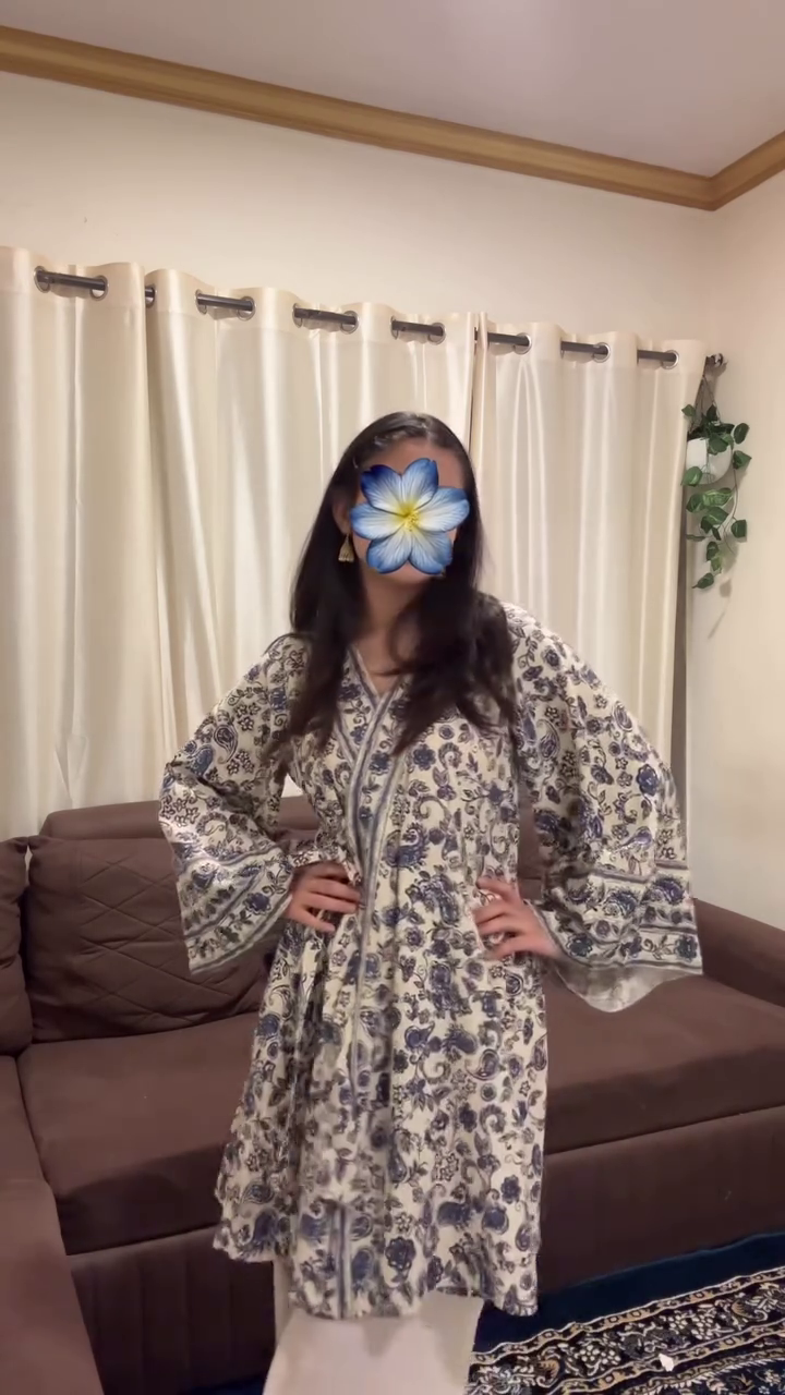 🤍 Indigo Ivory Boho Kurta Set – Effortless Charm & Everyday Comfort 🤍