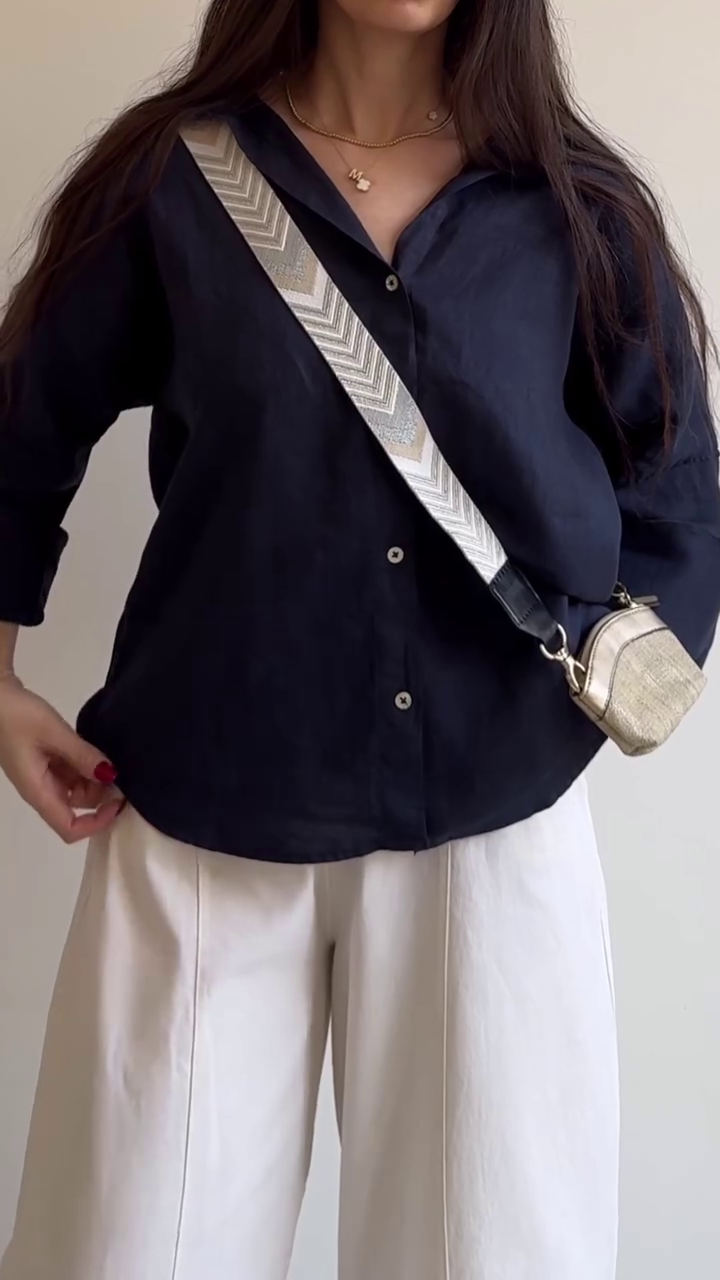 🖤 Midnight Ease Classic Shirt – Minimal Luxury for Everyday Style 🖤