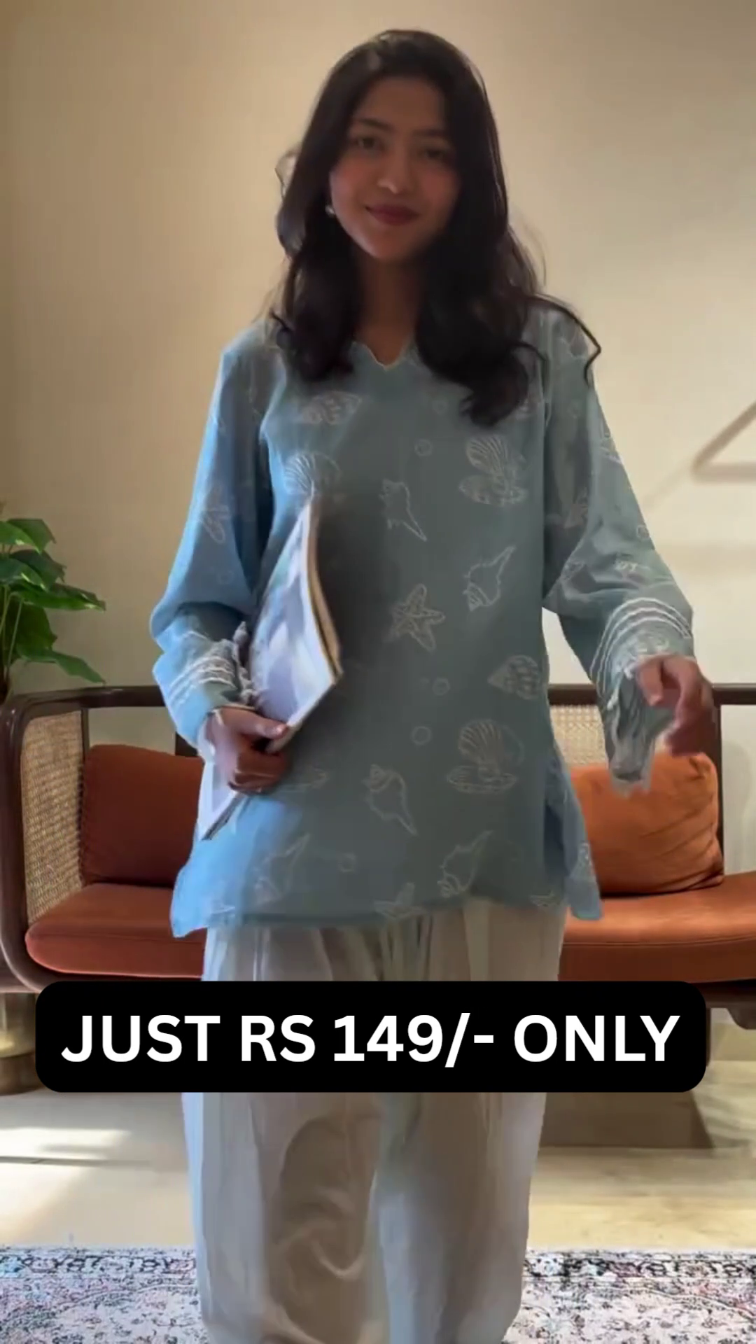 “Rust Charm Printed Kurta Set 🧡✨ | Stylish Everyday Ethnic Wear”