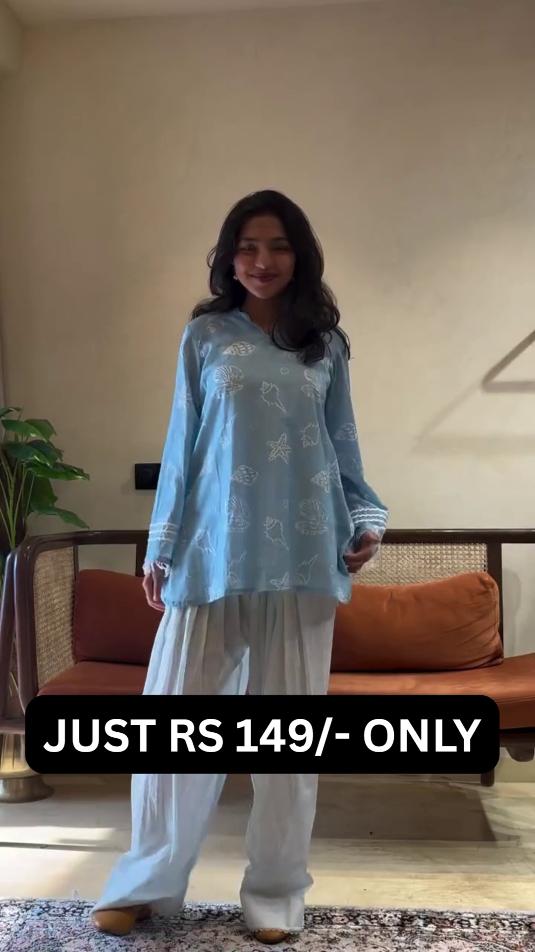 “Rust Charm Printed Kurta Set 🧡✨ | Stylish Everyday Ethnic Wear”