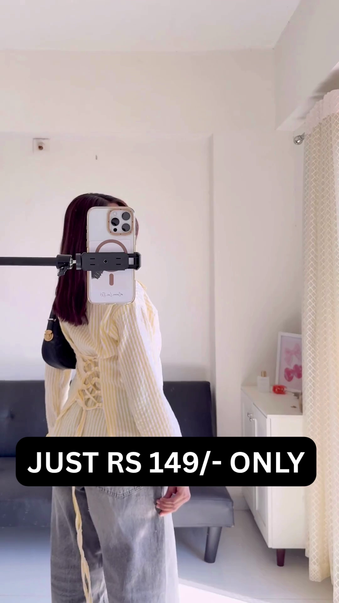 “Pinstripe Power Shirt 🤍 | Minimal Chic Office Essential”