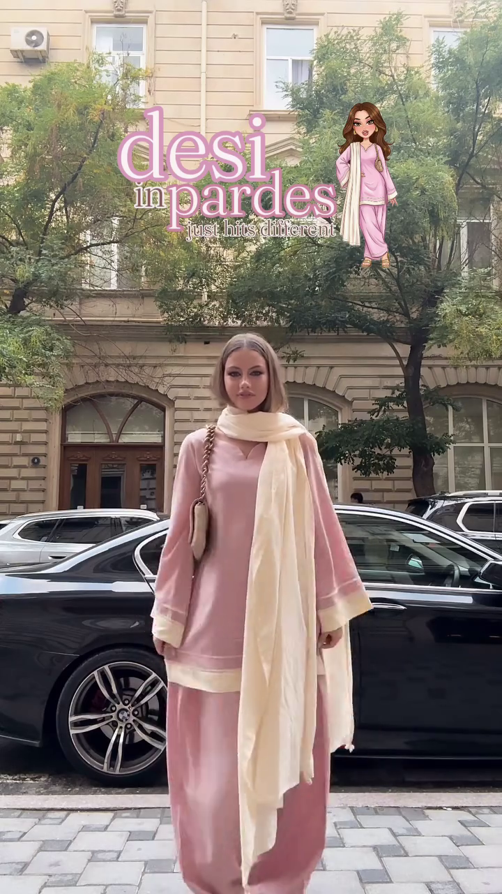 “Paris Pink Kurta Set 🌷 | Desi Elegance in Pastel Charm”