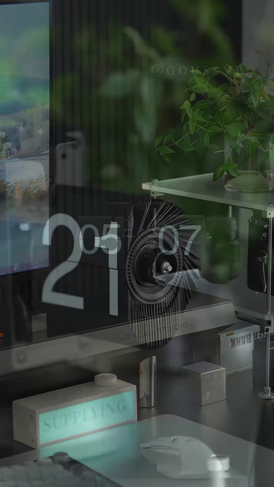 🕰️ Retro Flip Clock – Timeless Aesthetic for Modern Desks