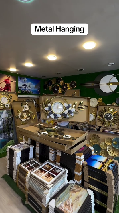 🕰️✨ Elegant Metal Wall Clock Collection – Modern & Floral Designs for Every Home