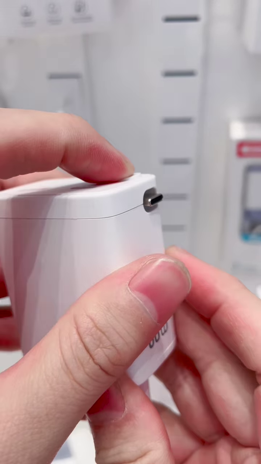 All-in-One Wall Charger with Built-In Type-C Connector – Travel-Friendly Fast Charging Solution