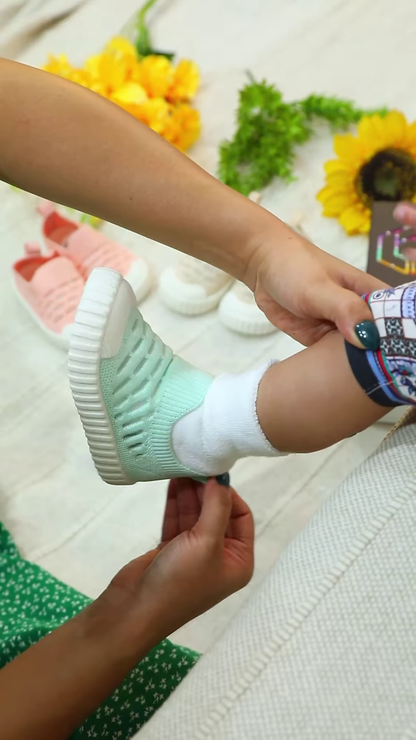 👶💚 Easy-On Baby Knit Sneakers – Soft, Stretchy, and Oh-So-Comfy!