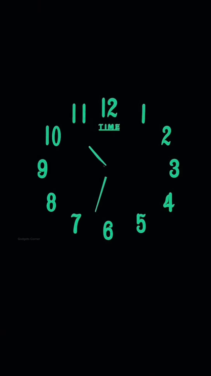 🌙 Glow-in-the-Dark Wall Clock – Time That Shines at Night! 💡🕰