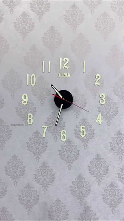 🌙 Glow-in-the-Dark Wall Clock – Time That Shines at Night! 💡🕰