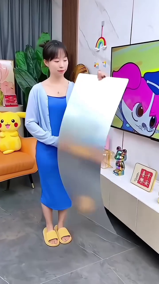 🪞 Peel & Stick Acrylic Mirror Sticker – Sleek, Safe, Stylish! ✨🏡