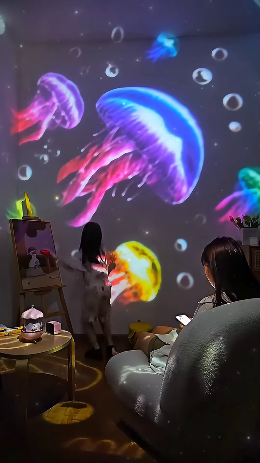 ✨ Jellyfish Galaxy Night Lamp – Dive Into Dreamland! 🌊🐙