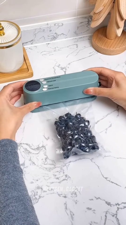 Compact Cordless Food Vacuum Sealer – Portable Preservation System for Kitchen Use