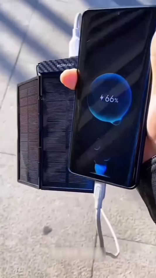 Solar Power Bank – Dual Panel Fast-Charging Solution