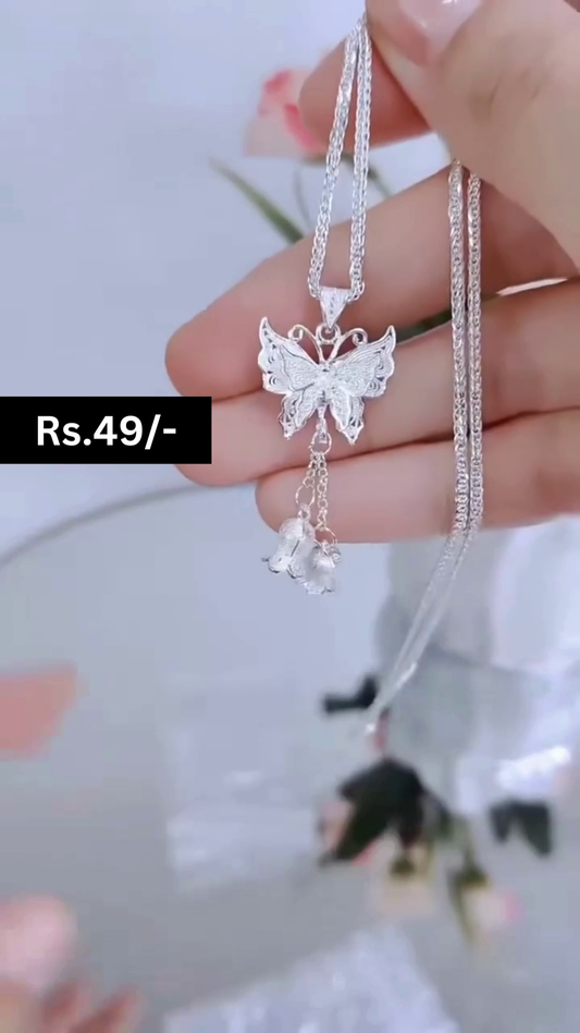 Solitaire 925 Silver Necklace Chain