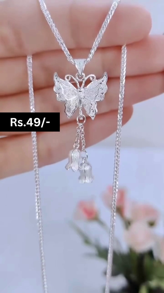 Solitaire 925 Silver Necklace Chain