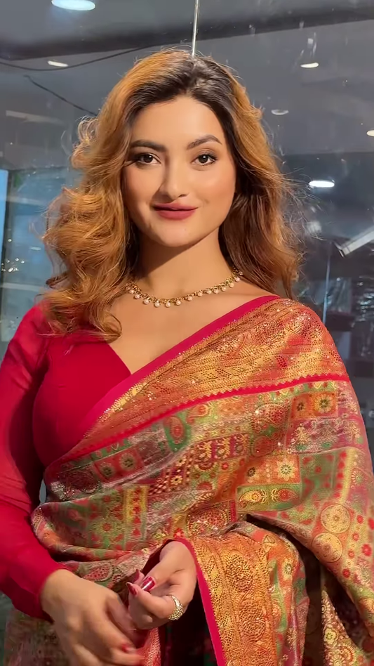 Regal Banarasi Silk Saree – A Timeless Statement